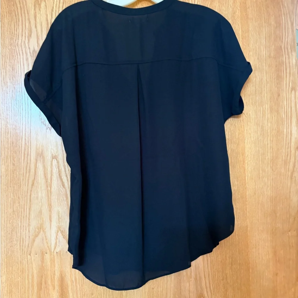Maurices Black Blouse with Zipper Detail - Picture 2 of 8